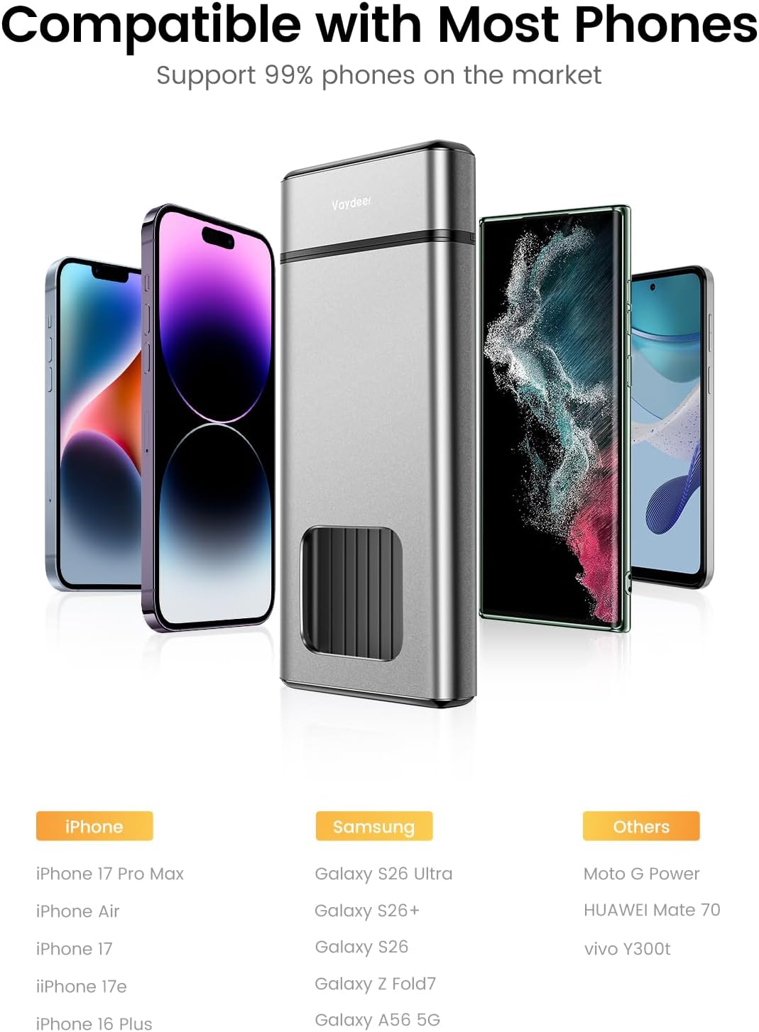 Vaydeer Metal Phone Lock Box with Timer, Cell Phone Lock Box for Focus and Screen Time Control, Timed Phone Locker to Reduce Screen Stress, Silver Self Control Box for Kids Students Adults