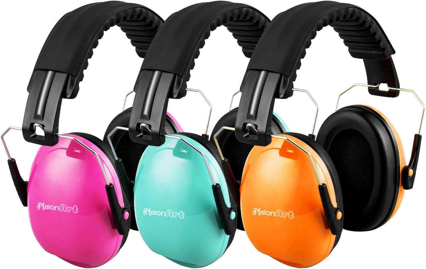 MelonArt Kids Ear Protection Ear Muffs Noise Cancelling Headphones for Kid Toddler Adult Autism Sensory, 27dB Noise Reduction Earmuffs Hearing Safety for Shooting Monster Truck Concert Fireworks