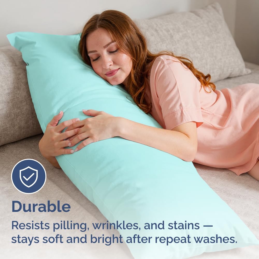 Standard Pillow Cases Set of 10 - Ultra Soft Hotel Quality Pillowcase Covers - Comfy, Cozy & Wrinkle Free - Shrink, Stain and Fade Resistant - Machine Washable Pillow Protectors - 10 Pcs Set - White - Colors B