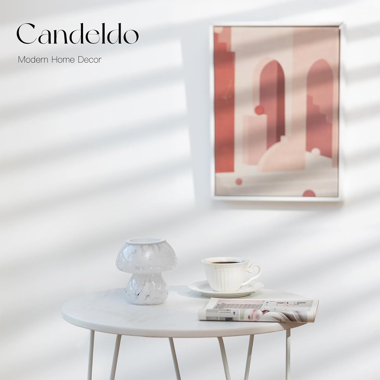 Candeldo Mushroom Wax Melt Warmer: Wax Melter Warmer with Timer Cute Melter Fragrance Candle Lamp Home Decor Mothers Day Birthday Gift for Women