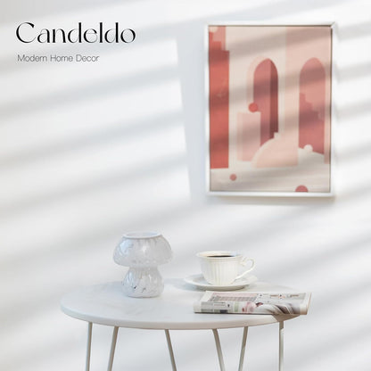 Candeldo Mushroom Wax Melt Warmer: Wax Melter Warmer with Timer Cute Melter Fragrance Candle Lamp Home Decor Mothers Day Birthday Gift for Women