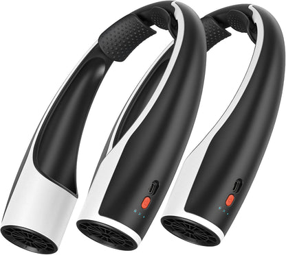 Rohent Portable Hands-Free Neck Fan - 4000mAh Battery, USB-C Rechargeable, Ultra-Quiet, 4 Adjustable Speeds – Perfect for Office, Outdoor, and Travel Use