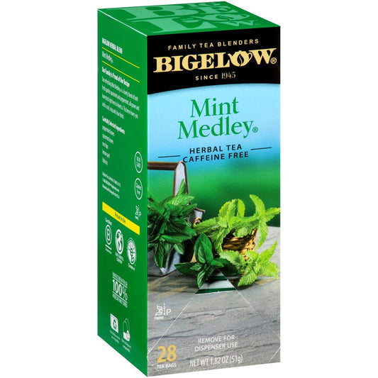 Bigelow Mint Medley Herbal Tea, 28/box
