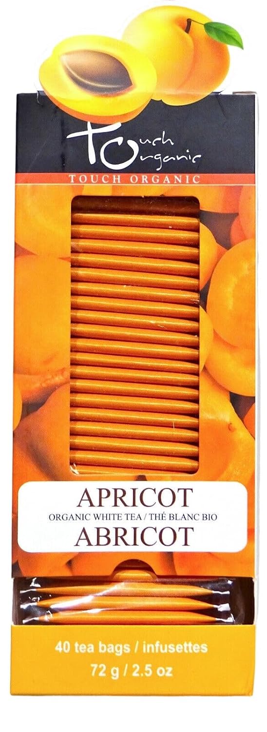 Touch Organic APRICOT WHITE Tea Bags, 40 Bags, 2.5 oz