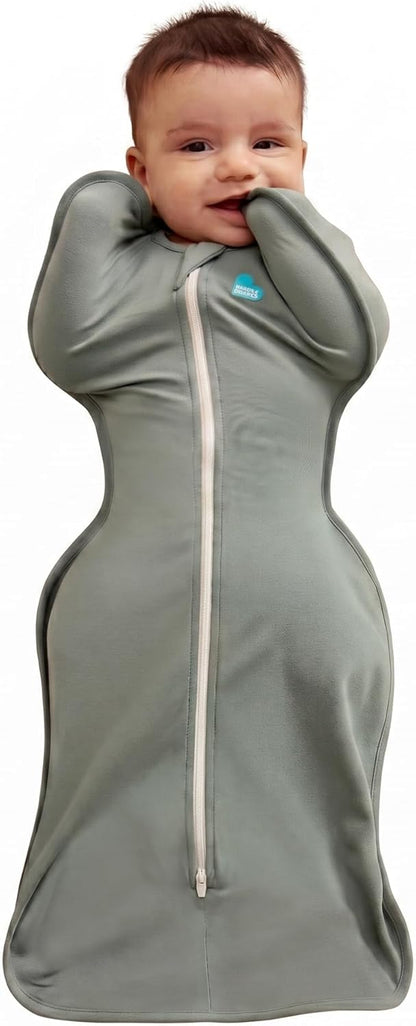 Love to Dream Swaddle UP, Baby Sleep Sack, Self-Soothing Swaddles for Newborns, Get Longer Sleep, Secure Fit Helps Calm Startle Reflex, New Born Essentials for Baby, 1.0 TOG, 13-19 lbs, Deep Olive