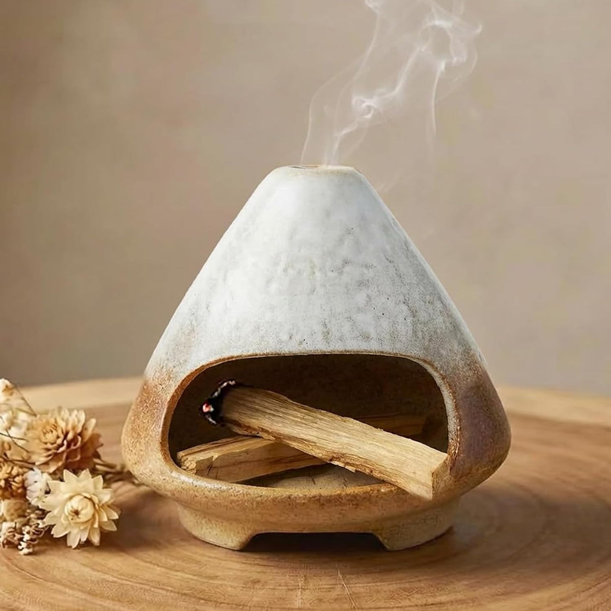 CEREMONY Palo Santo Holder -Mini Ceramic Incense Holder for Palo Santo Sticks