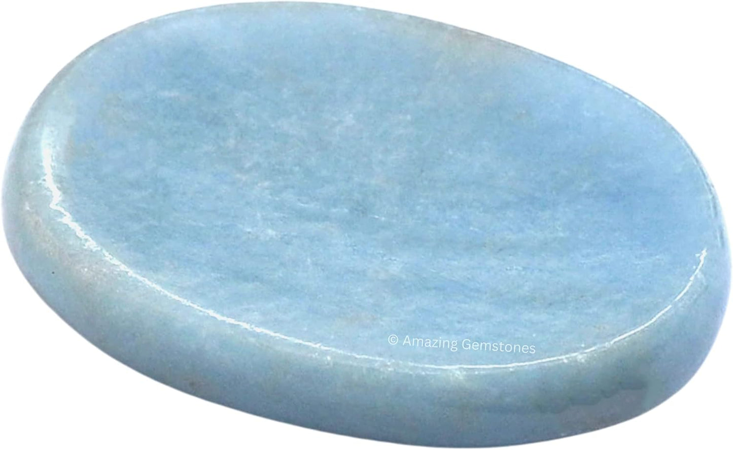 Amazing Gemstone Labradorite Thumb Worry Stone, Anxiety Stone, Healing Crystals - Piedra Crystal Fidget for Gift, Meditation, Calming, Relaxation, Stress Relief - Colors C