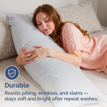 Standard Pillow Cases Set of 10 - Ultra Soft Hotel Quality Pillowcase Covers - Comfy, Cozy & Wrinkle Free - Shrink, Stain and Fade Resistant - Machine Washable Pillow Protectors - 10 Pcs Set - White - Colors B