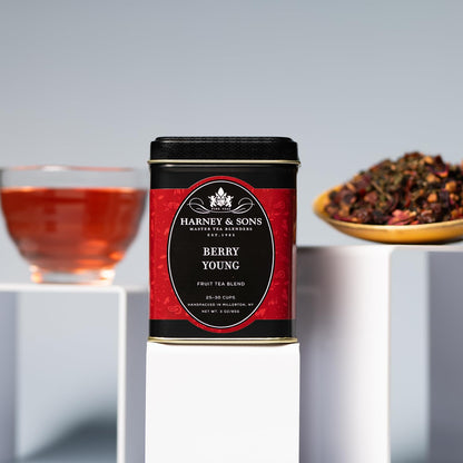 Harney & Sons Berry Young White Tea with Goji, Loose Leaf Tin, 3 oz