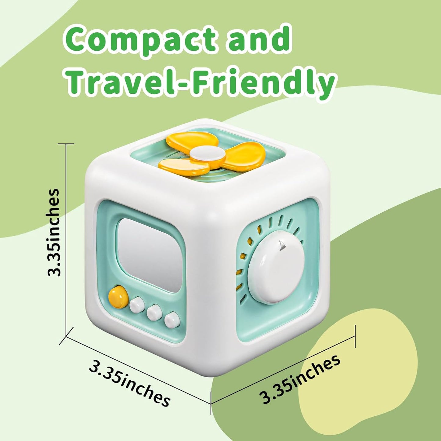 SOCBTNSO Busy Cube Toy for 1 Year Old Boy, Montessori Toys for 1+ Year Old, Travel Toys for Toddlers 1-3, Learning Fine Motor Skills| 1st Birthday Gifts 6 9 12 Months Baby