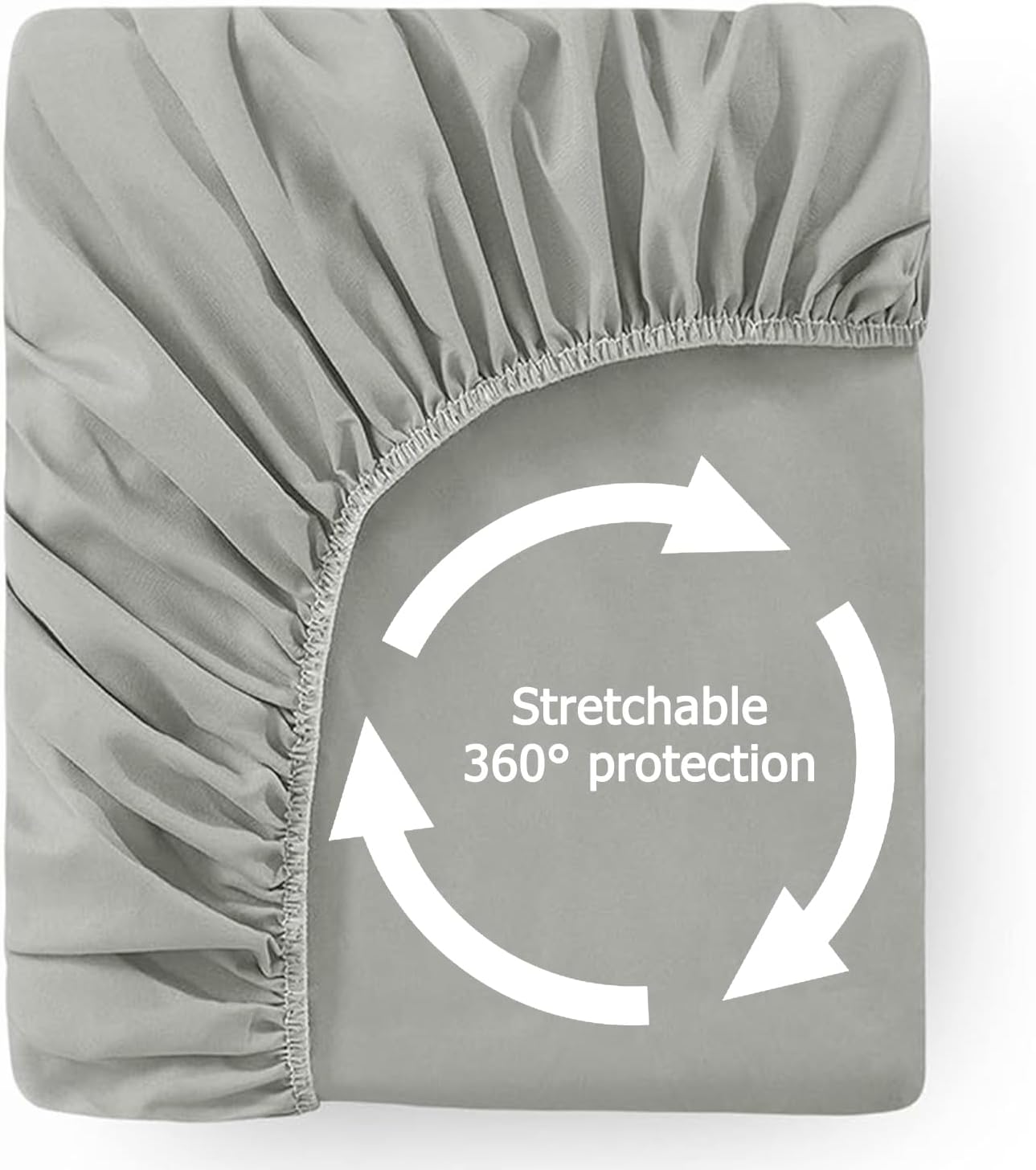 2 Pack Twin Size Premium Waterproof Mattress Protector, Soft Breathable Mattress Pad, Noiseless Waterproof Bed Cover - Stretch to 21" Fitted Deep Pocket Mattress Protection