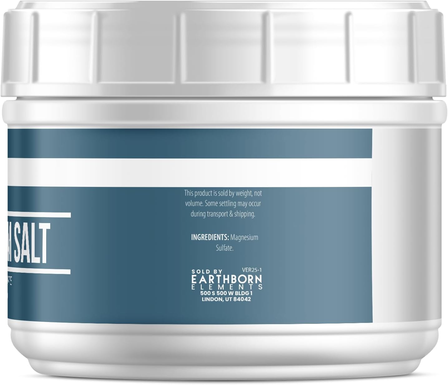 Earthborn Elements Epsom Salt (1 Gallon), Resealable Bucket, Magnesium Sulfate Soaking Solution, All-Natural