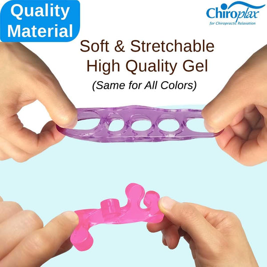 Chiroplax Gel Toe Separators Stretchers Spacers Bunion Tailor's Relief