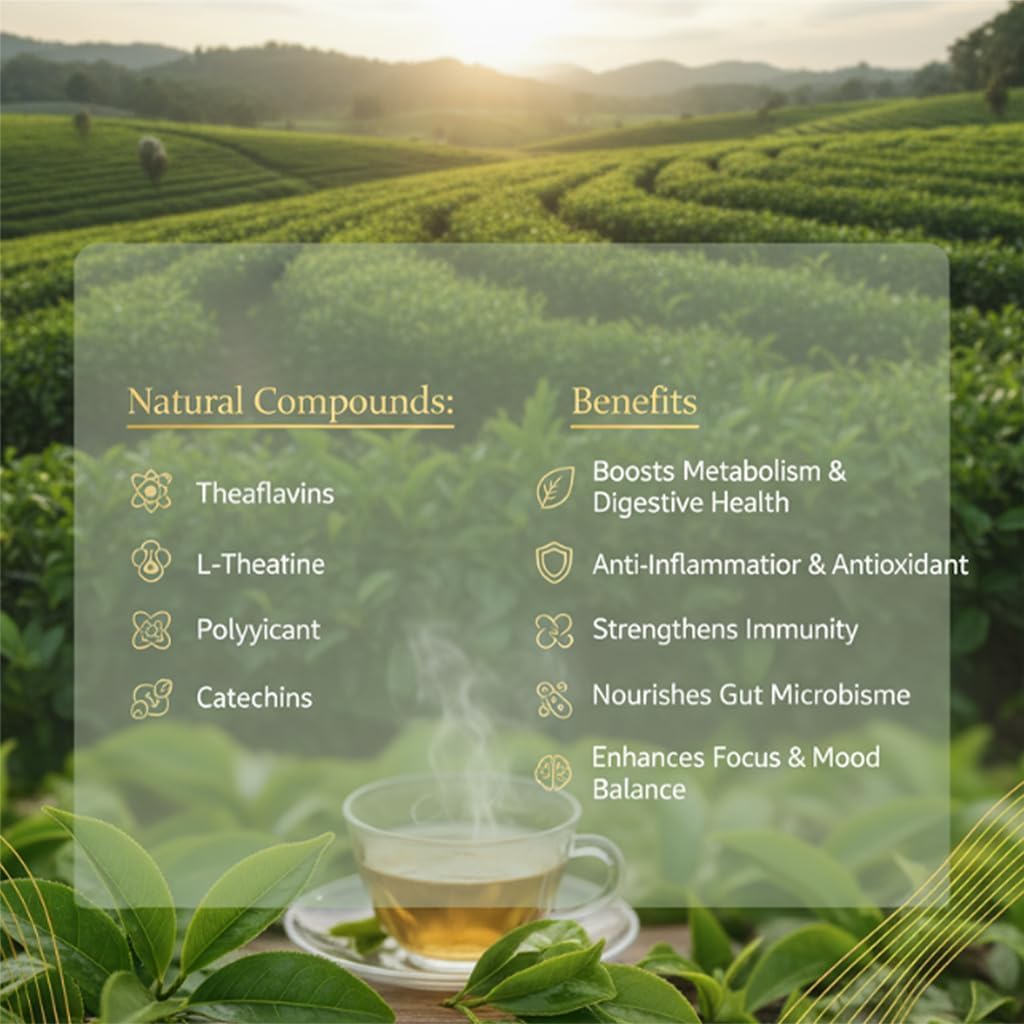 pipitea Organic Oolong Tea Bags - Whole Leaf, (20 bags) 4g Selected Tea Leaves - Helps lower cortisol levels, relieve stress, promote digestion and metabolism, vegan, non-GMOPerfect for Hot & Iced(B）