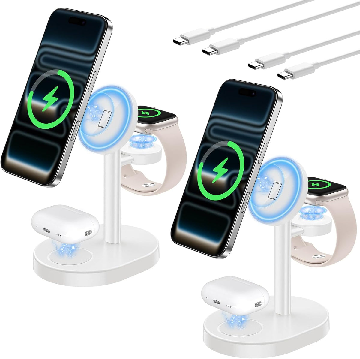 Mag-Safe Charger 3 in 1 Charging Station for iPhone Apple Watch AirPods