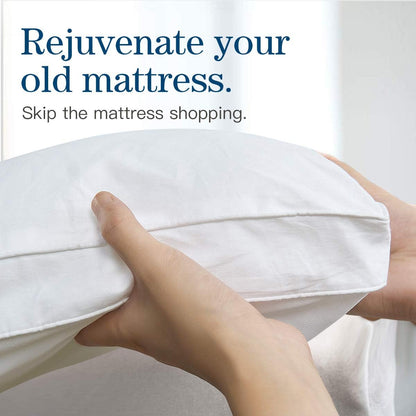 COONP Queen Mattress Topper, Extra Thick Pillowtop, Cooling and Plush Mattress Pad Cover Cotton Top Bed Topper Protector with 8-21 Inch Deep Pocket