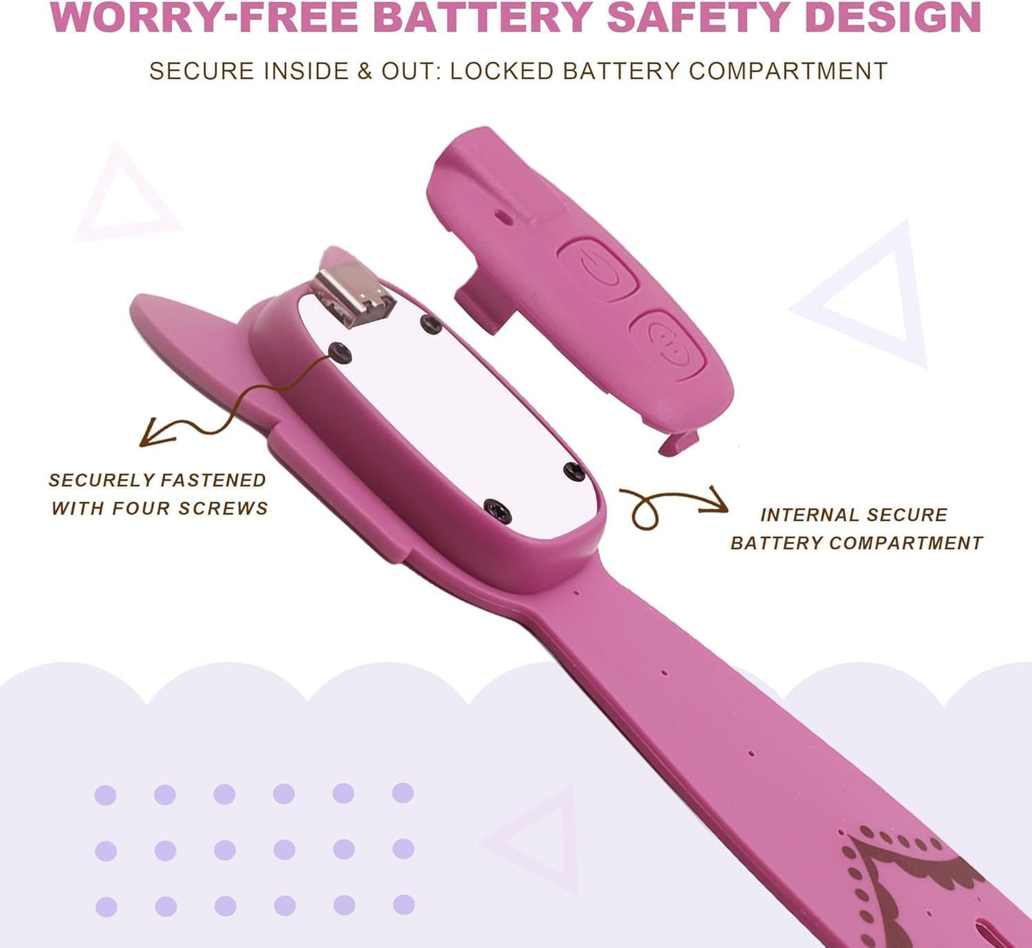 Rechargeable Kids Book Light, Cute Bookmark Reading Light for Kids, Dimmable Portable LED Book Light for Reading in Bed, Eye-Caring Bedtime Reading Lamp for Children & Travel, Black