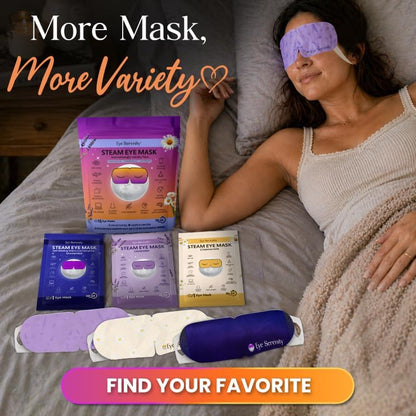 Eye Serenity Steam Eye Mask, Heated Eye Mask, Self Heating Warm Compress for Dry Eyes, Fast Relief for Stye, Puffy Sensitive Eyes, Moist Heat, Gift for Women and Men - Unscented