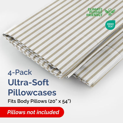 Standard Pillow Cases Set of 10 - Ultra Soft Hotel Quality Pillowcase Covers - Comfy, Cozy & Wrinkle Free - Shrink, Stain and Fade Resistant - Machine Washable Pillow Protectors - 10 Pcs Set - White - Colors A