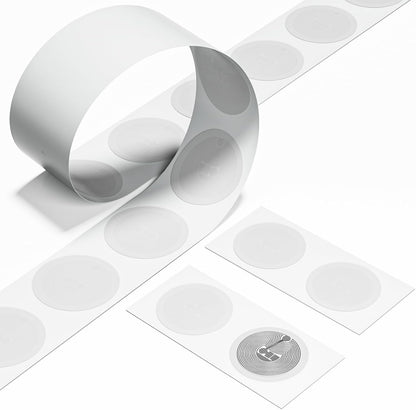 NFC Stickers NFC Tags Sticker NTAG215 NFC Rewritable Black Tags NFC 215 RFID Sticker (25mm) Programmable NFC Tag 504 Bytes Compatible with iPhone and All Other NFC Enabled Devices