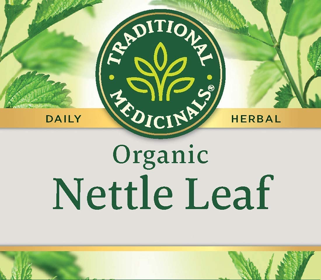 Traditional Medicinals Organic Nettle Leaf Herbal Tea, Supports Joint Health & Overall Wellness, (Pack of 6) - 32 Tea Bags Total