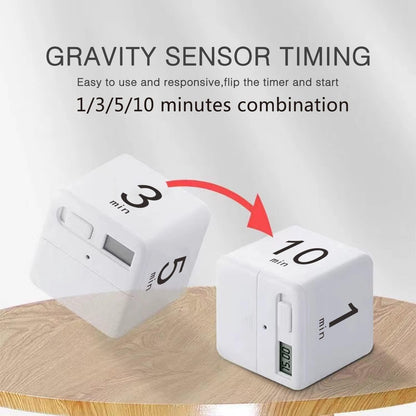 Pomodoro Cube Timer, Productivity Visual Timer 5/25/15/45 Minutes Preset, Desk Portable Rotating Multi Timers for ADHD Time Management Work Study Cooking Workout School