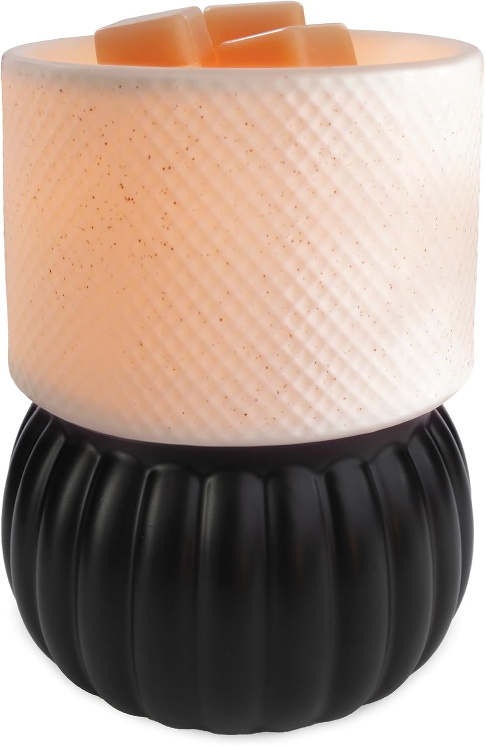 Candle Warmers ETC. Illumination Fragrance Warmer- Light-Up Warmer for Warming Scented Candle Wax Melts and Tarts or to Freshen Room, White Harmony