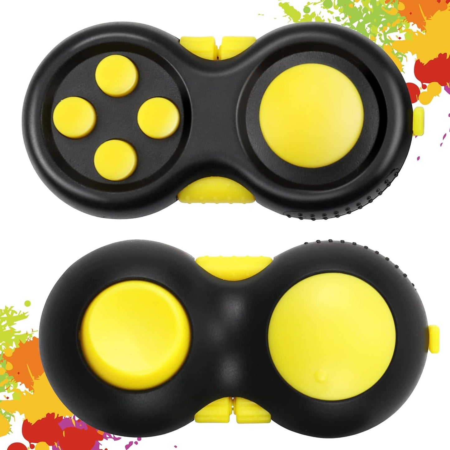 Original Fidget Toy Game, Rubberized Classical Controller Fidget Concentration Toy with 8-Fidget Functions and Lanyard - Excellent for Relieving Stress and Anxiety