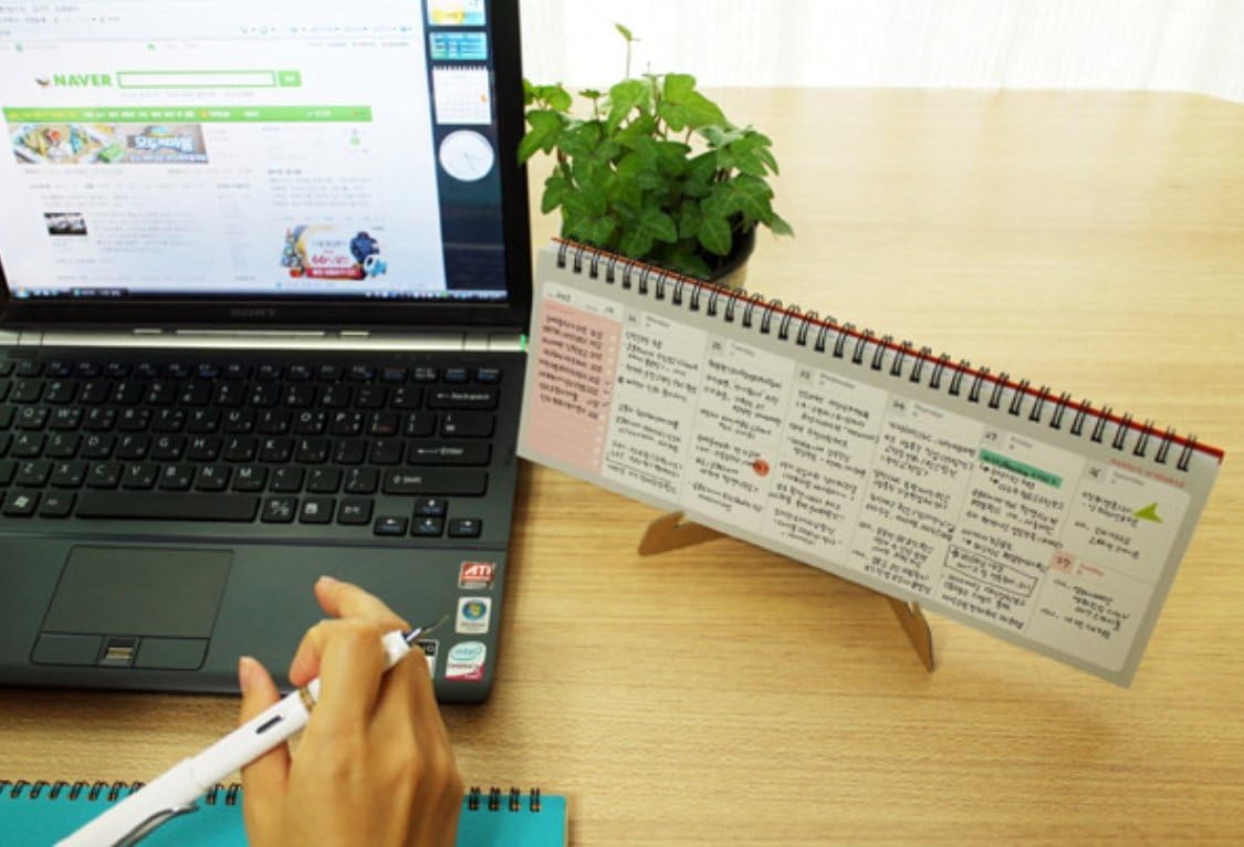 PAPERIAN Brilliant 2021 Weekly Planner - Wirebound Undated Gray Desk Planner (12 X 4.4 inches)
