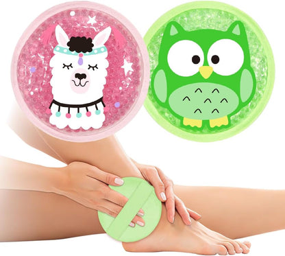 Gel Ice Pack for Injuries 2 Packs Cute Reusable Hot Cold Gel Packs