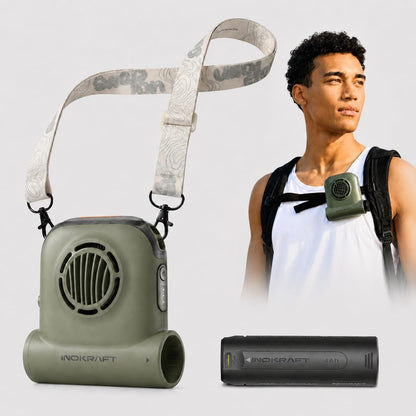 InoKraft Waist Fan with Swappable 4Ah Rechargeable Battery
