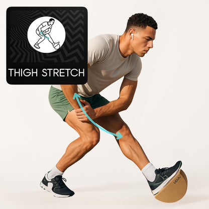 Calf Stretcher and Foot Rocker for Plantar Fasciitis | Cork Design for Muscle Stretching, Physical Therapy, Improved Flexibility