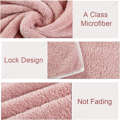 Jseng 2PC Microfiber Hair Drying Caps, Extrame Soft & Ultra Absorbent, Fast Drying Hair Turban Wrap Towels Shower Cap for Girls and Women