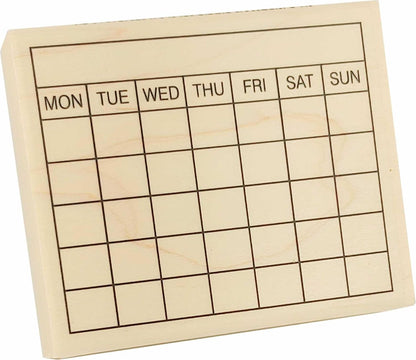 Stamps by Impression Journal, Habit Tracker, Calendar Rubber Stamp 2.25" x 2.75" 6 Row ST 1298