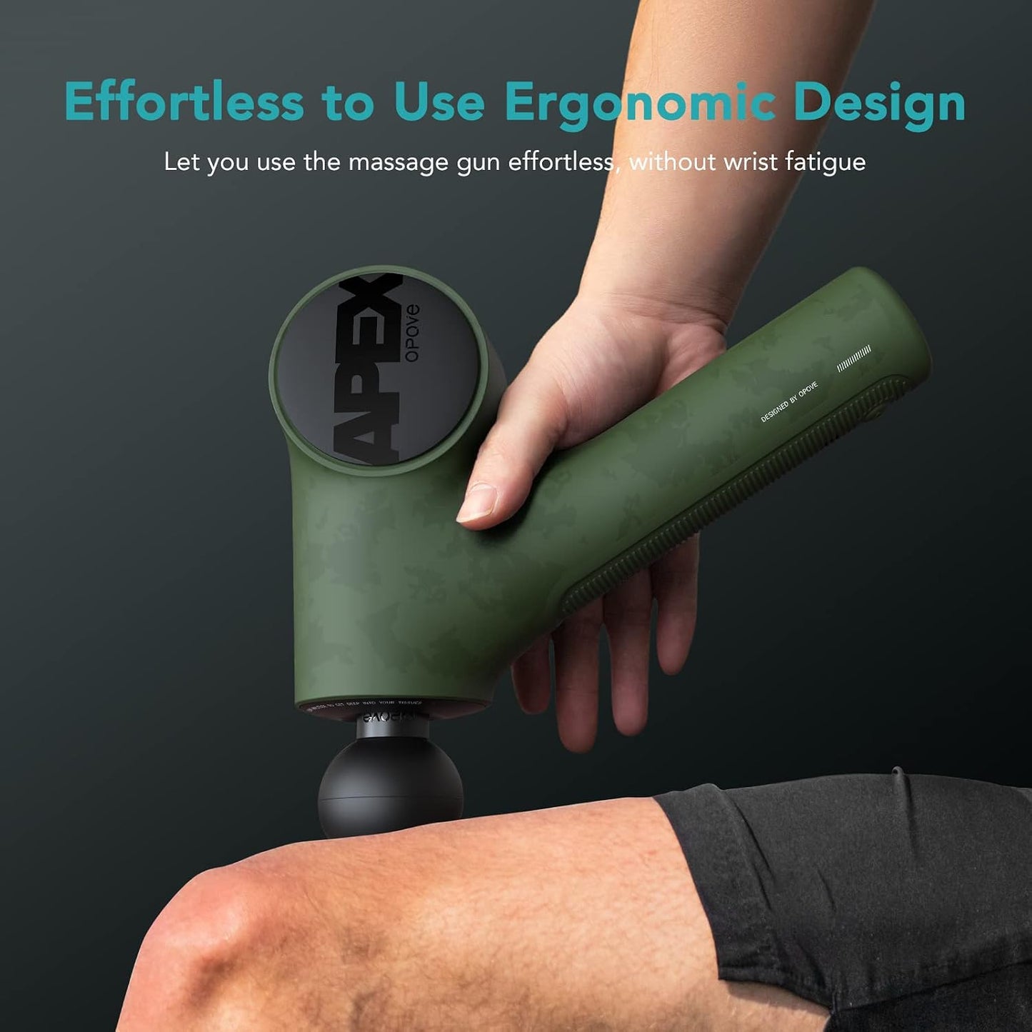 Opove Apex Massage Gun Deep Tissue 14.5mm Percussion Fascia Muscle Massager for Athletes Workout Pain Relief Recovery Relaxation, Professional Therapist Choice, Ergonomic for Effortless to Use