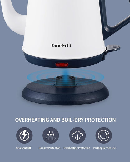 DmofwHi Gooseneck Electric Kettle(1.0L), 100% Stainless Steel BPA Free Classic Pour Over Coffee Kettle | Tea Kettle - Green