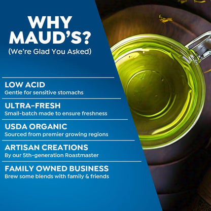 Maud's Organic Jasmine Green Tea Pods, 24ct