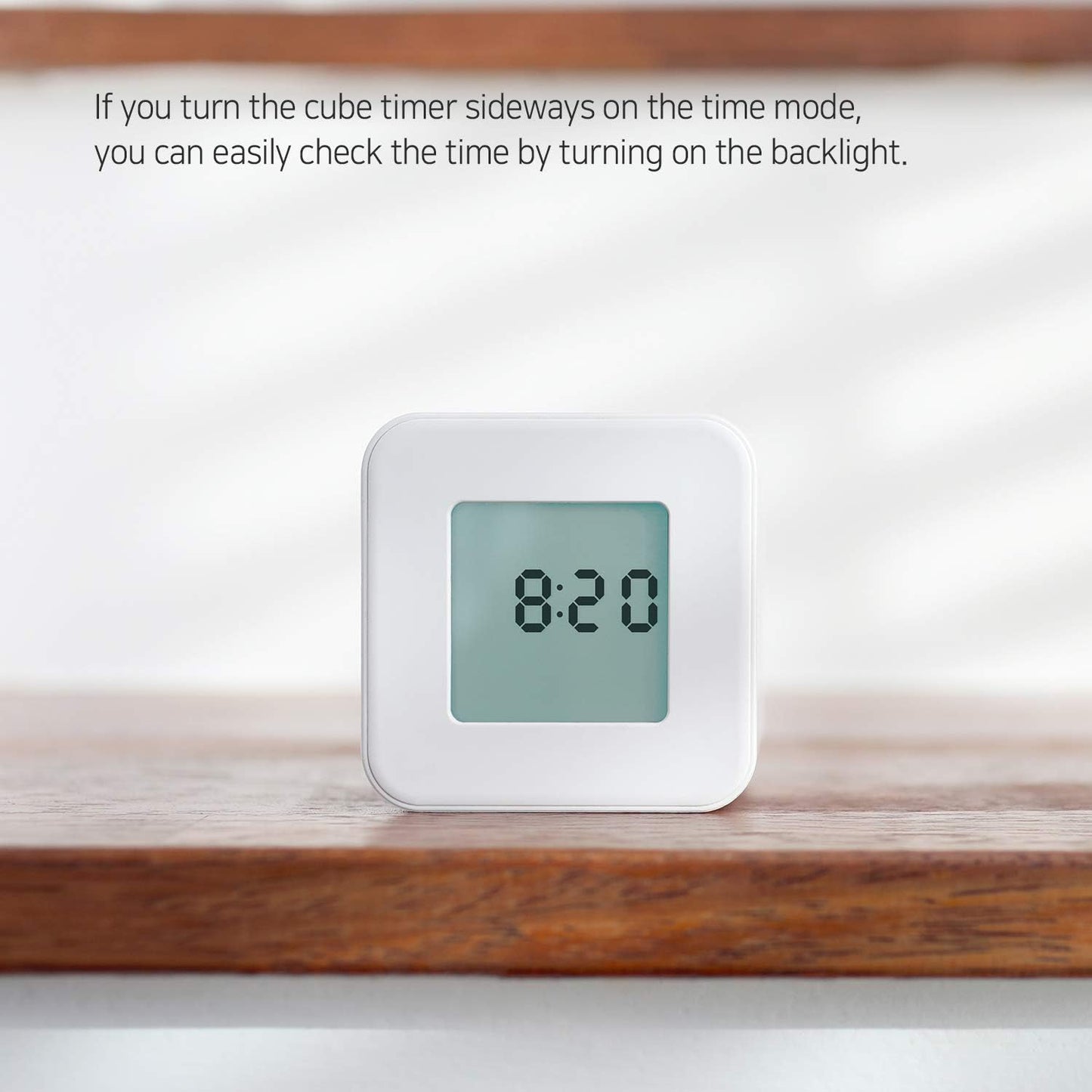 mooas Multi Clock Time Cube Timer (White), Alarm & Backlight Desk Productivity for ADHD Kids Classroom Study, Kitchen, Cooking, Desk, Office, Time Management 5,15,30,60 min Timer Various Setting
