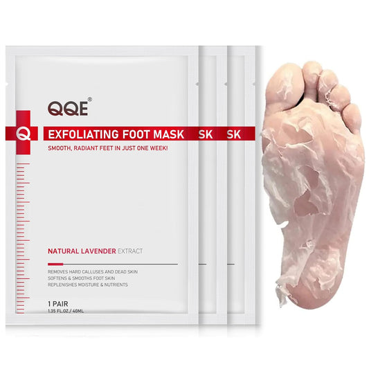 Foot Peeling Mask, Hydrating Exfoliating Foot Mask for Dry Cracked Feet, Callus Remover & Cracked Heel Repair & Foot Care