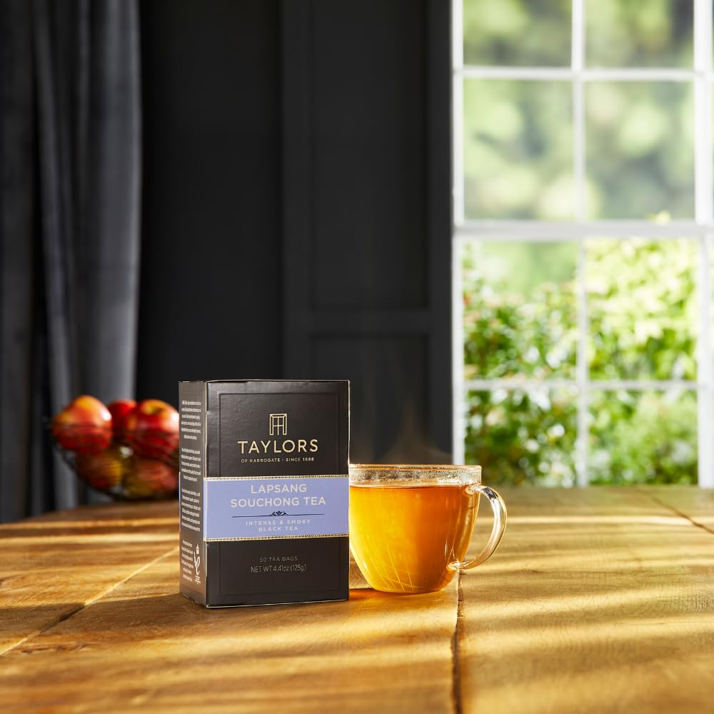 Taylors of Harrogate Lapsang Souchong Black Tea Bags, 50ct (Pack of 6)
