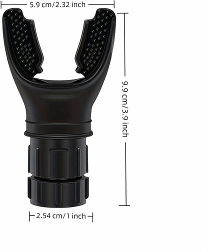 Portable Lung Capacity & Ab Trainer - Adjustable Resistance Breathing Exerciser for Core Strength, Swimming, Martial Arts | Medical-Grade Silicone, Compact Design with Flow Control Valve