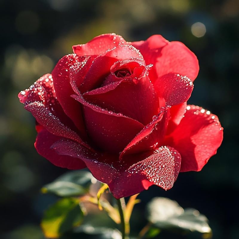 50+ Red Tea Rose Seeds Flowers Garden Planting