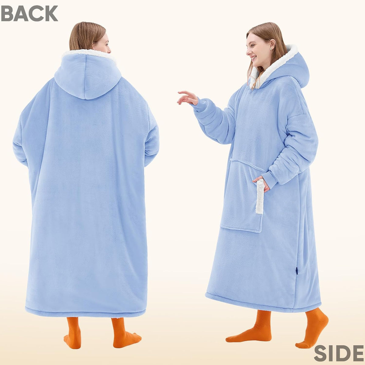 yescool Wearable Blanket Hoodie as Christmas Birthday Gifts for Women Mom - Colors A