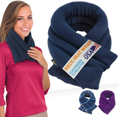 SunnyBay Lavender Microwave Heating Pad, 26" Long Microwavable Neck Wrap & Heat Pack for Moist Hot Therapy, Heated Neck Warmer for Neck, Shoulder & Back Pain Relief, Flaxseed Filling, 26x6, Purple