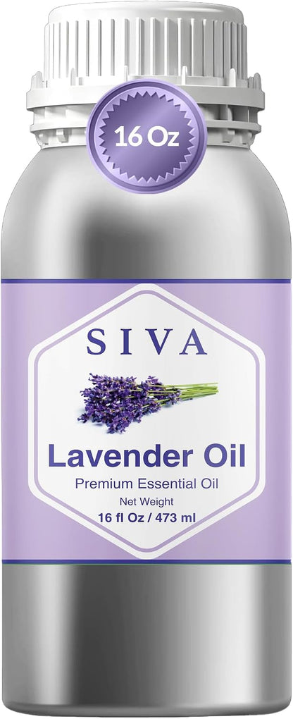 Siva Lavender Essential Oil, Huge Bottle, Large Size, 16 Fl Oz (473 ml)
