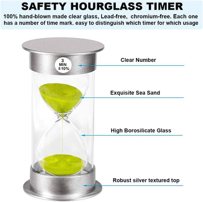 2 Minute Hourglass Sand Timer with Suction Cup,Unbreakable Sucker Sand Clock Timer 2 min,Plastic Mini Sand Watch,Rotatable Reloj De Arena for Kids Toothbrush(Blue)