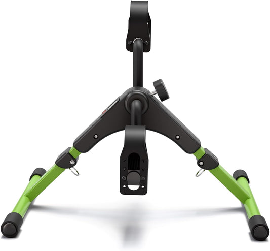 Pedal Exerciser Desk Exercise Bike Leg and Arm Bike with LCD Monitor Foldable (black/green)