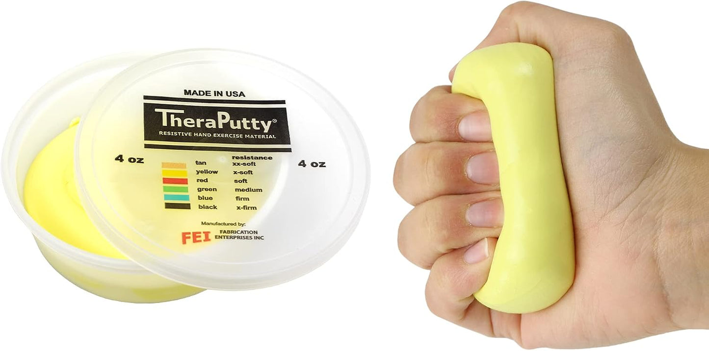 CanDo TheraPutty Standard Hand Exercise Putty For Rehabilitation, Exercises, Hand Therapy, and Occupational Therapy. Use To Strengthen Hand Muscles, Improve Fine Motor Skills, And Decrease Stress