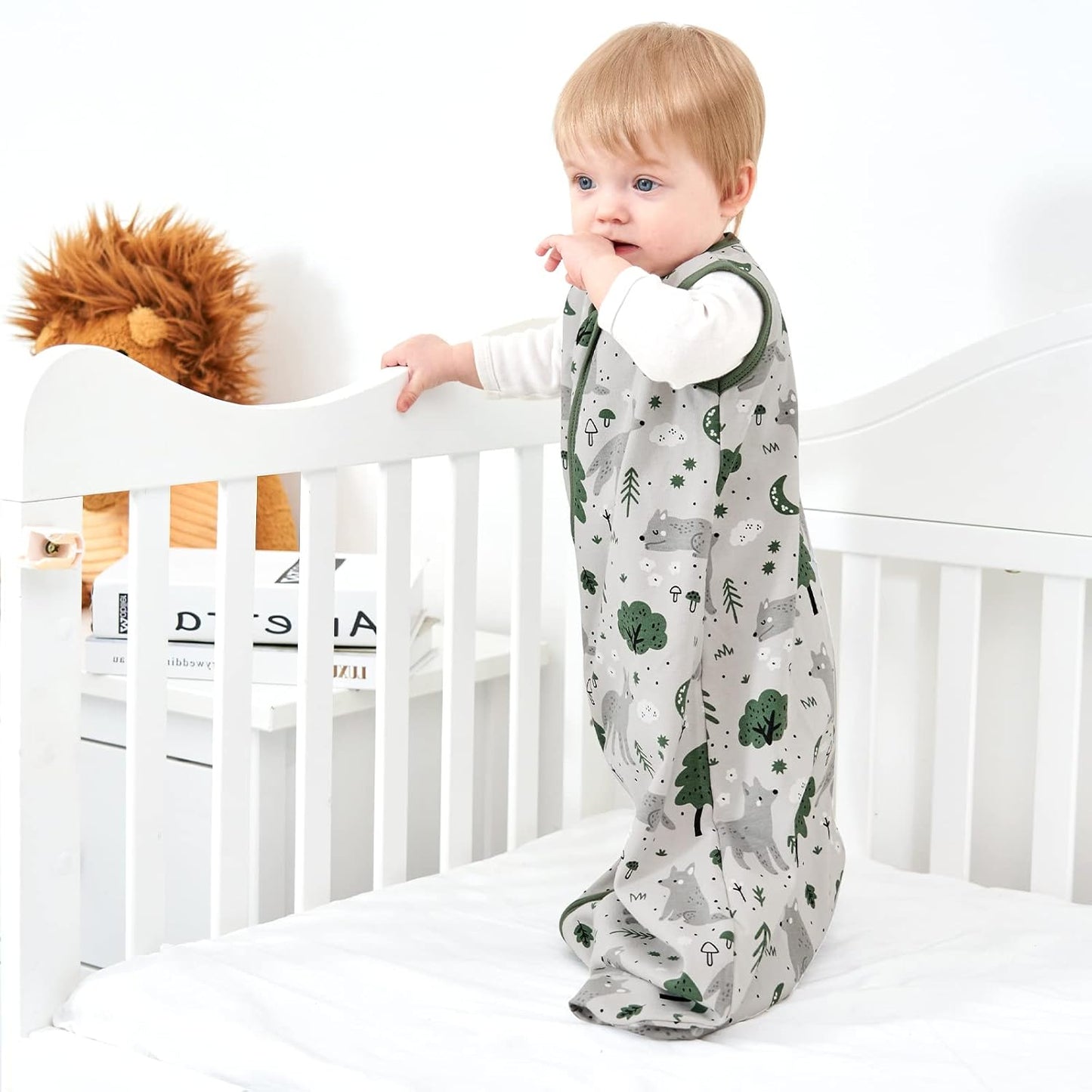Yoofoss Baby Sleep Sack Baby Wearable Blanket 100% Cotton 2-Way Zipper Toddler Sleeping Sack