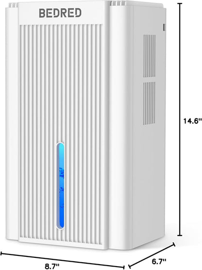 Dehumidifier, 95OZ Dehumidifier for Home 1000 Sq.Ft - Quiet with Auto Shut Off & Relaxing 7 Color Ambient Light,Ideal for Livingroom, Bedroom, Basement(Black)